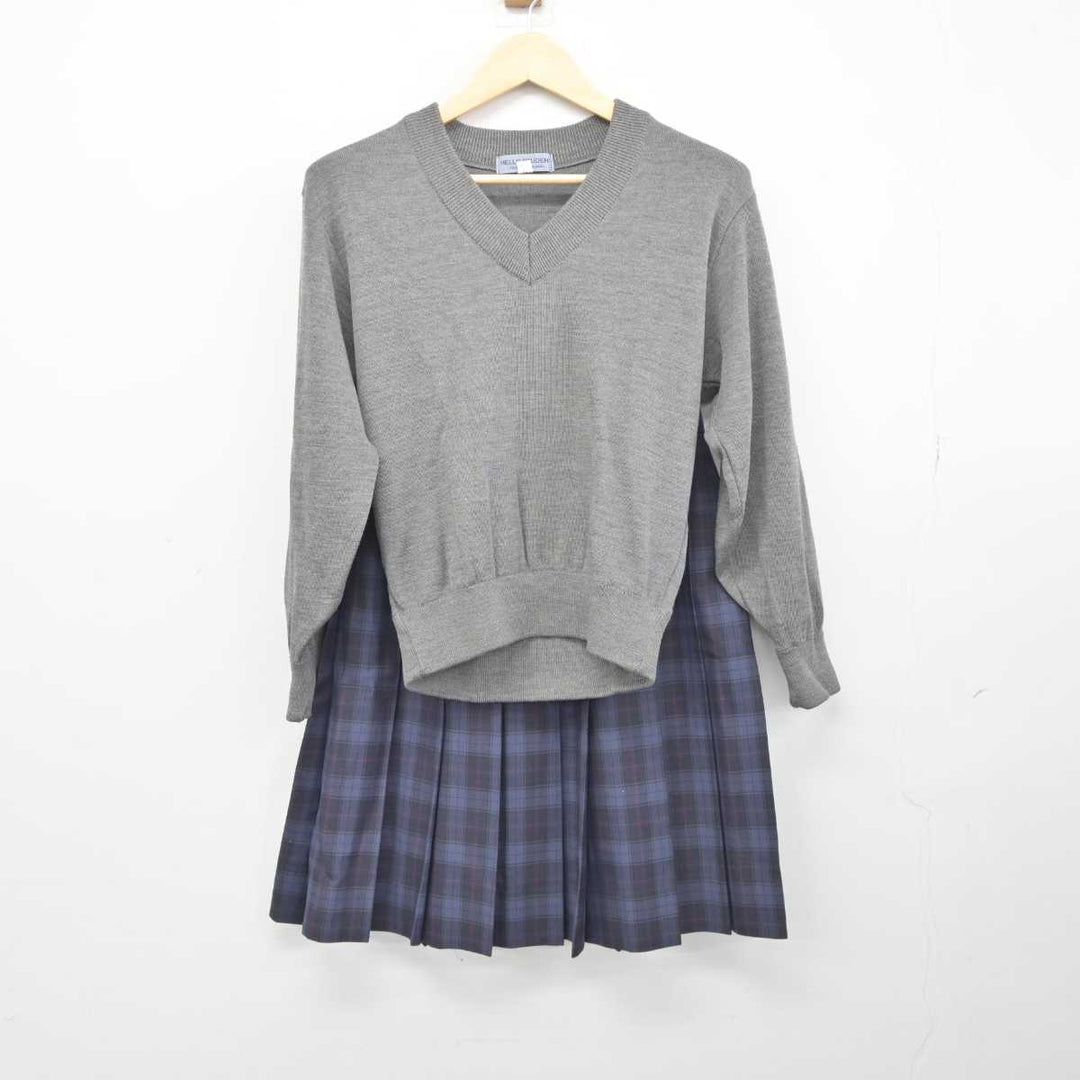 【中古】大阪府 枚方市立津田中学校 女子制服 3点 (ニット・スカート・スカート) sf044720 | 中古制服通販パレイド