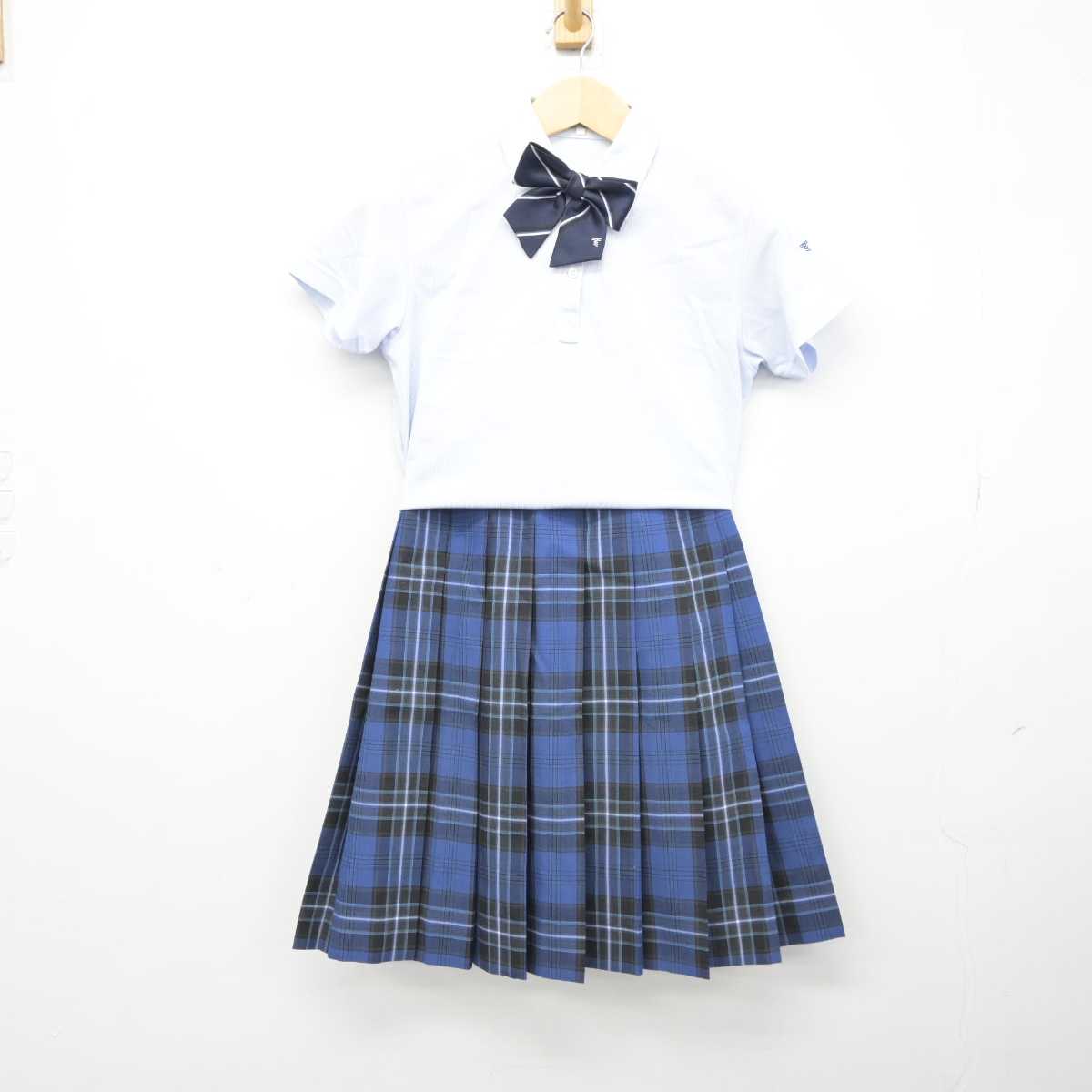 【中古】北海道 東海大学付属札幌高等学校 女子制服 4点 (シャツ・スカート) sf044731