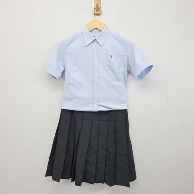 【中古】東京都 城北高等学校 女子制服 3点 (シャツ・スカート) sf044744