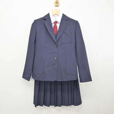 【中古】千葉県 幸町第二中学校 女子制服 5点 (ブレザー・ベスト・シャツ・スカート) sf044771