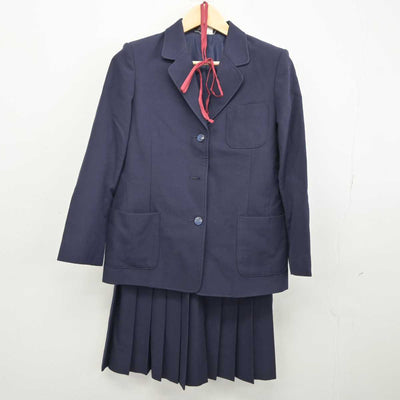 【中古】埼玉県 小針中学校 女子制服 4点 (ブレザー・スカート) sf044784