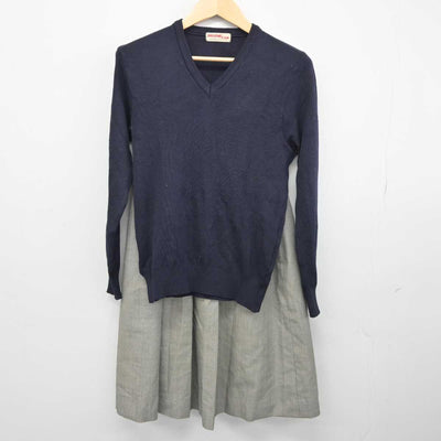 【中古】埼玉県 霞ヶ関中学校 女子制服 3点 (ブレザー・ニット・スカート) sf044785