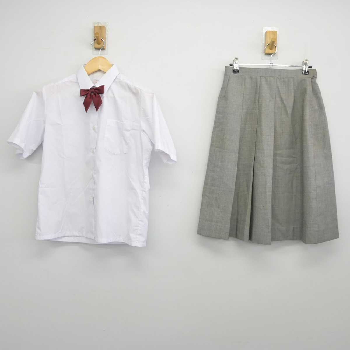 【中古】埼玉県 霞ヶ関中学校 女子制服 3点 (シャツ・スカート) sf044786