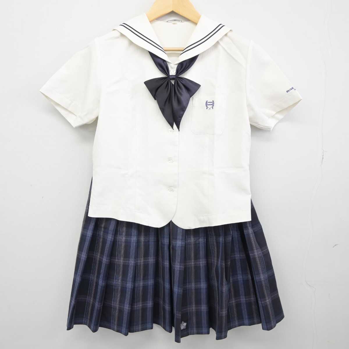 【中古】埼玉県 秋草学園高等学校 女子制服 4点 (セーラー服・スカート) sf044791