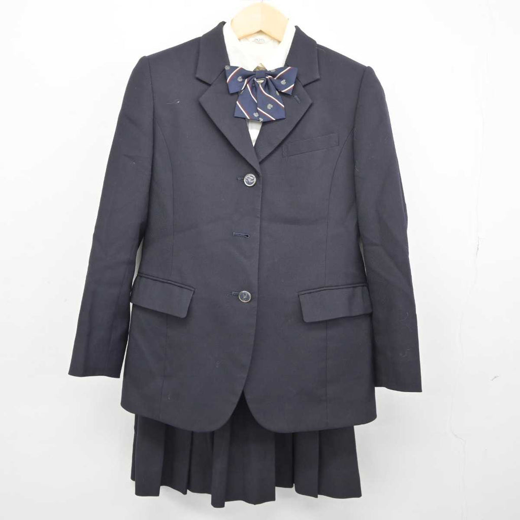 【中古】静岡県 富士見高等学校 女子制服 5点 (ブレザー・ベスト