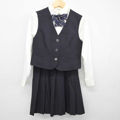 【中古】静岡県 富士見高等学校 女子制服 5点 (ブレザー・ベスト・シャツ・スカート) sf044796