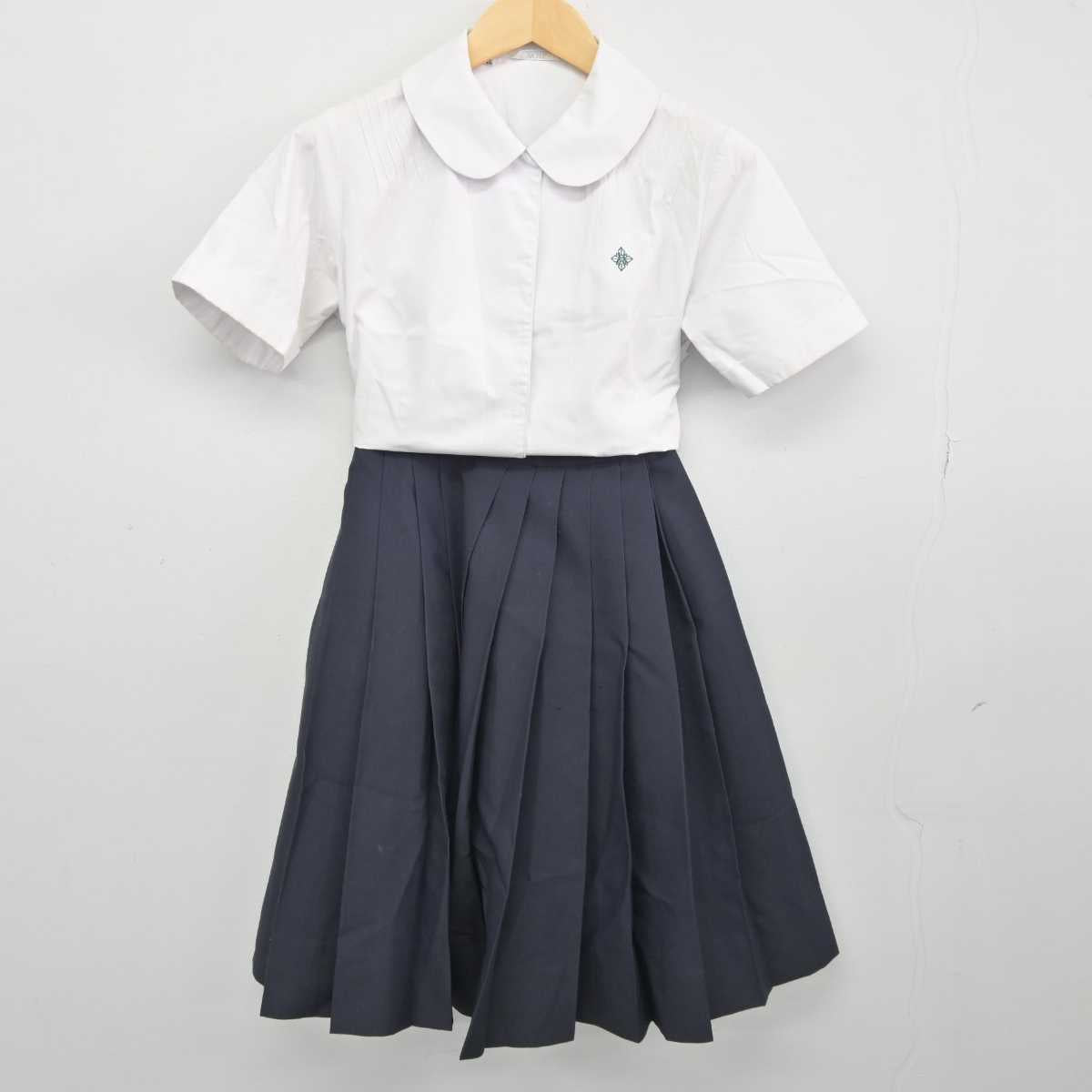 【中古】福井県 高志高等学校 女子制服 2点 (シャツ・スカート) sf044800