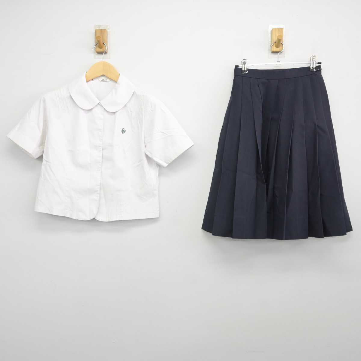 【中古】福井県 高志高等学校 女子制服 2点 (シャツ・スカート) sf044800