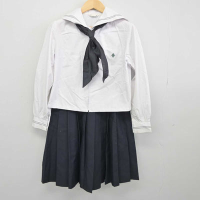 【中古】福井県 高志高等学校 女子制服 3点 (セーラー服・スカート) sf044801