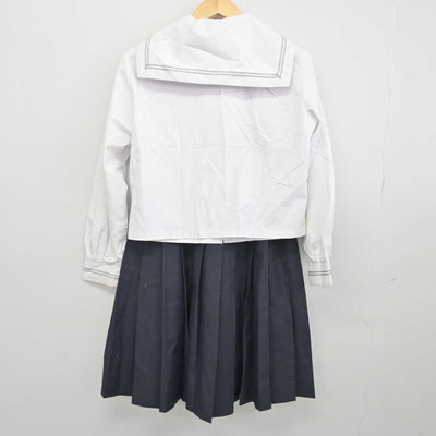 【中古】福井県 高志高等学校 女子制服 3点 (セーラー服・スカート) sf044801