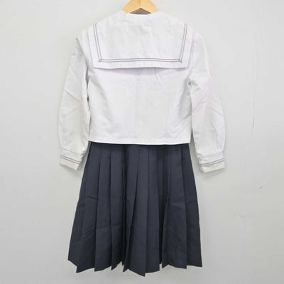 【中古】福井県 高志高等学校 女子制服 3点 (セーラー服・スカート) sf044802