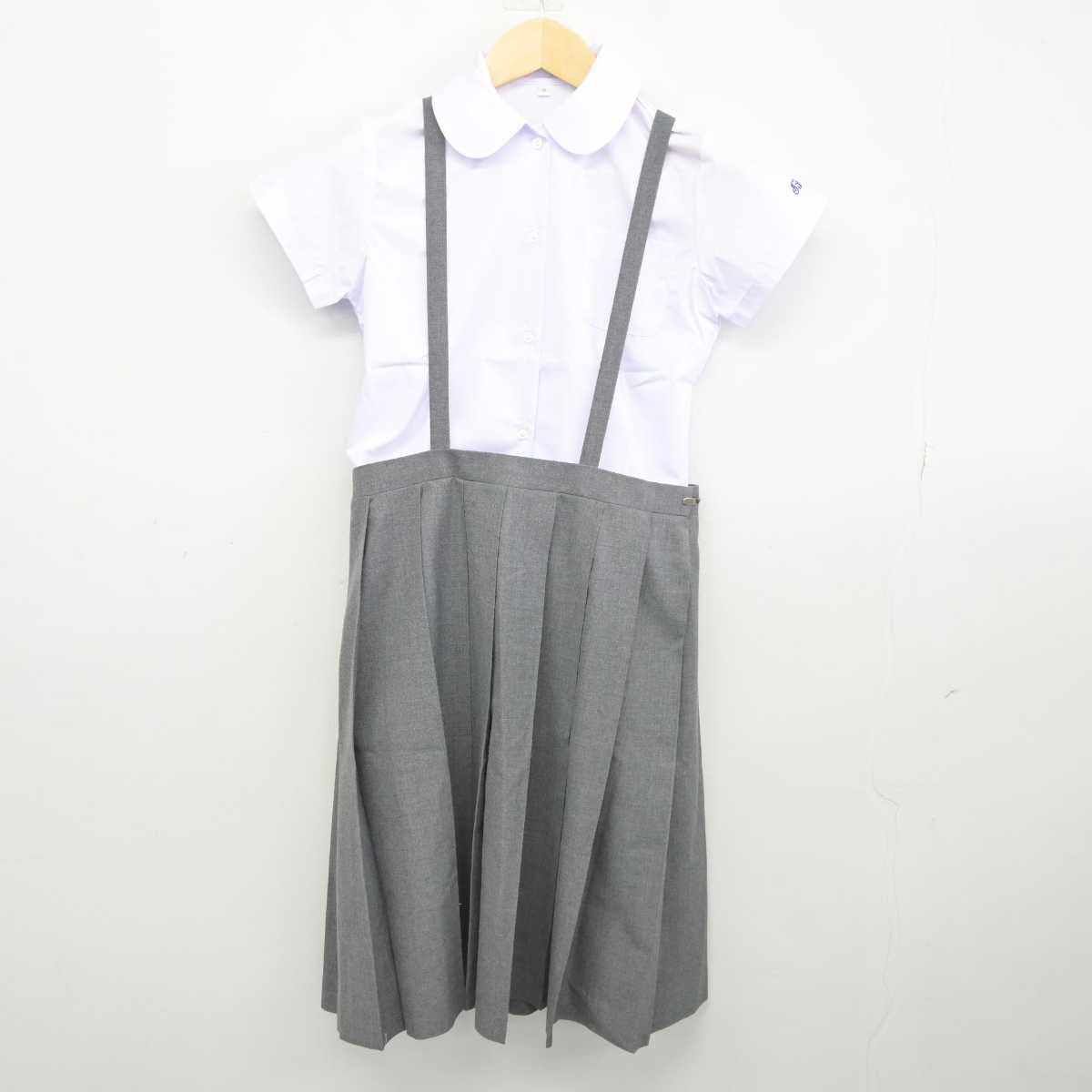 【中古】群馬県 群馬大学共同教育学部附属小学校 女子制服 3点 (シャツ・スカート) sf044808