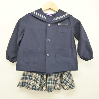 【中古】群馬県 しょうび第一幼稚園 女子制服 3点 (セーラー服・スカート) sf044814