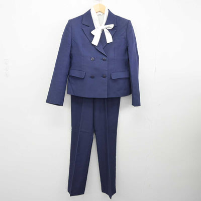 【中古】千葉県 君津高等学校 女子制服 4点 (ブレザー・シャツ・ズボン・スカート) sf044816