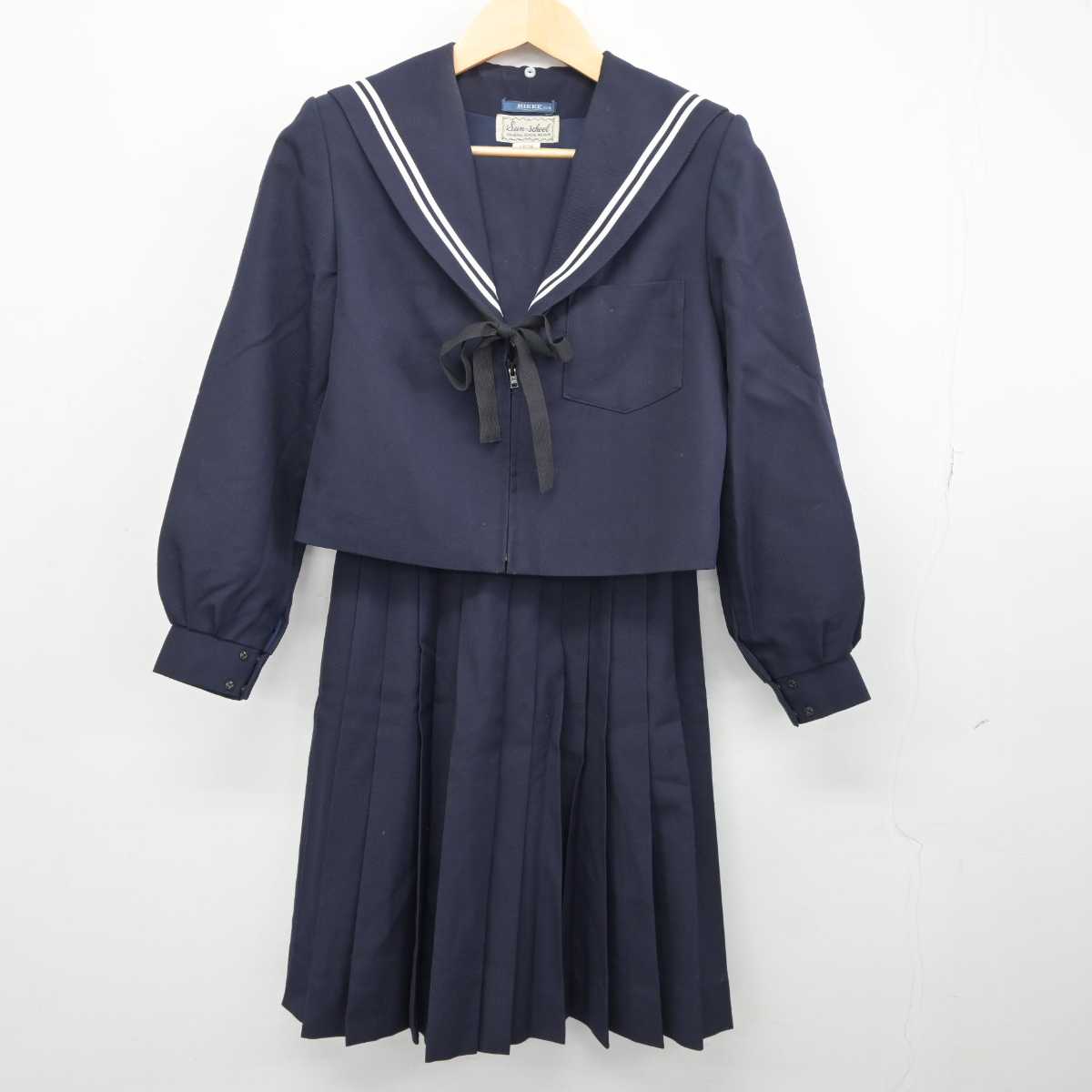 【中古】愛知県 富田中学校 女子制服 3点 (セーラー服・スカート) sf044819