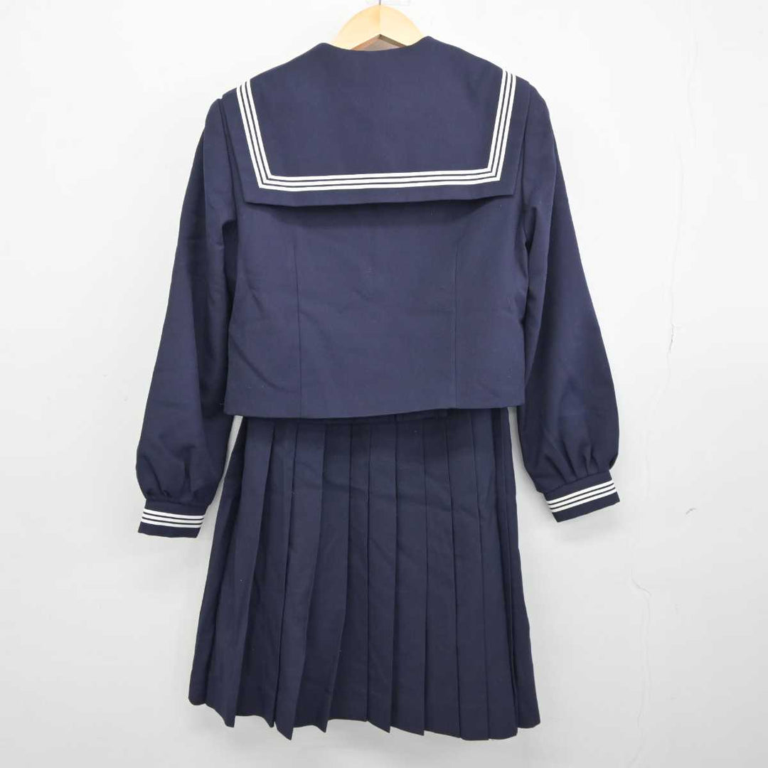 【中古】千葉県 富田中学校 女子制服 3点 (セーラー服・スカート) sf044820