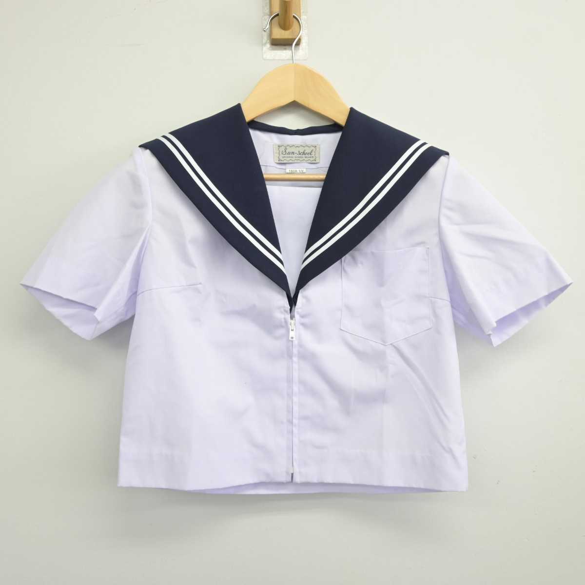 【中古】愛知県 富田中学校 女子制服 3点 (セーラー服・スカート) sf044821