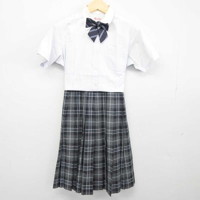 【中古】東京都 国本女子中学校・高等学校 女子制服 3点 (シャツ・スカート) sf044827