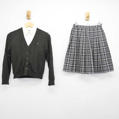 【中古】千葉県 八千代松陰高等学校 女子制服 3点 (ニット・シャツ・スカート) sf044832