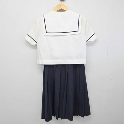 【中古】福岡県 福岡工業大学付属城東高等学校 女子制服 3点 (セーラー服・スカート) sf044843