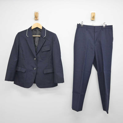 【中古】福岡県 福岡市内中学新標準服 女子制服 2点 (ブレザー・ズボン) sf044853