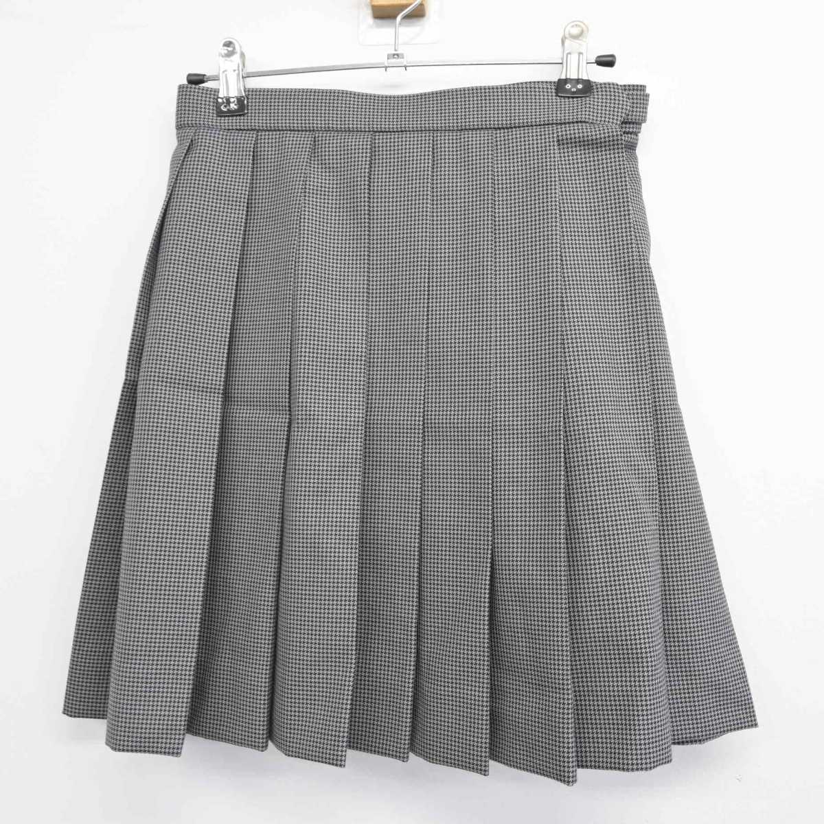 【中古】東京都 専修大学附属高等学校 女子制服 2点 (ニット・スカート) sf044856