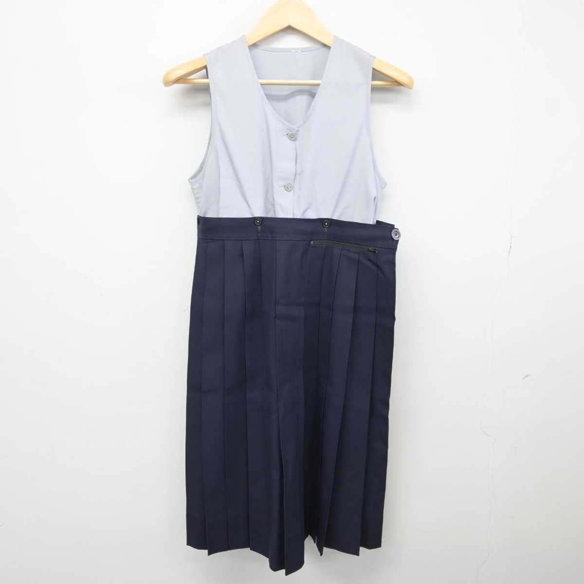 【中古】大阪府 プール学院中学校高等学校 女子制服 5点 (セーラー服・スカート) sf044868