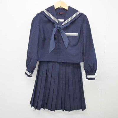 【中古】和歌山県 新宮市立緑丘中学校 女子制服 4点 (セーラー服・スカート) sf044871