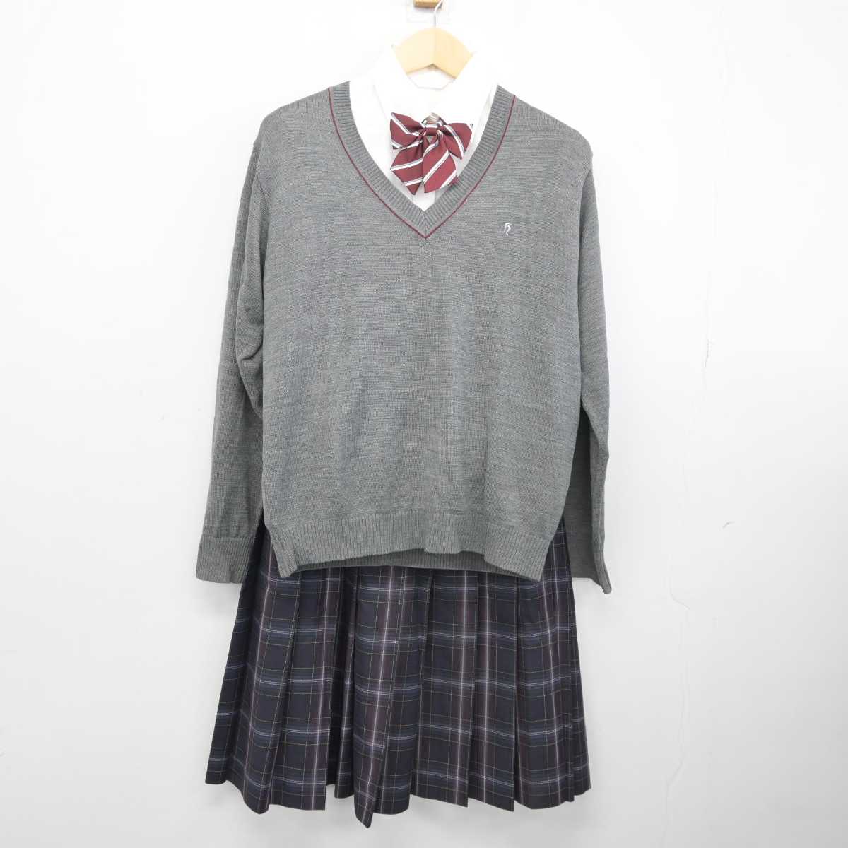 中古】埼玉県 細田学園高等学校 女子制服 5点 (ブレザー・シャツ・ニット・スカート) sf044891 | 中古制服通販パレイド