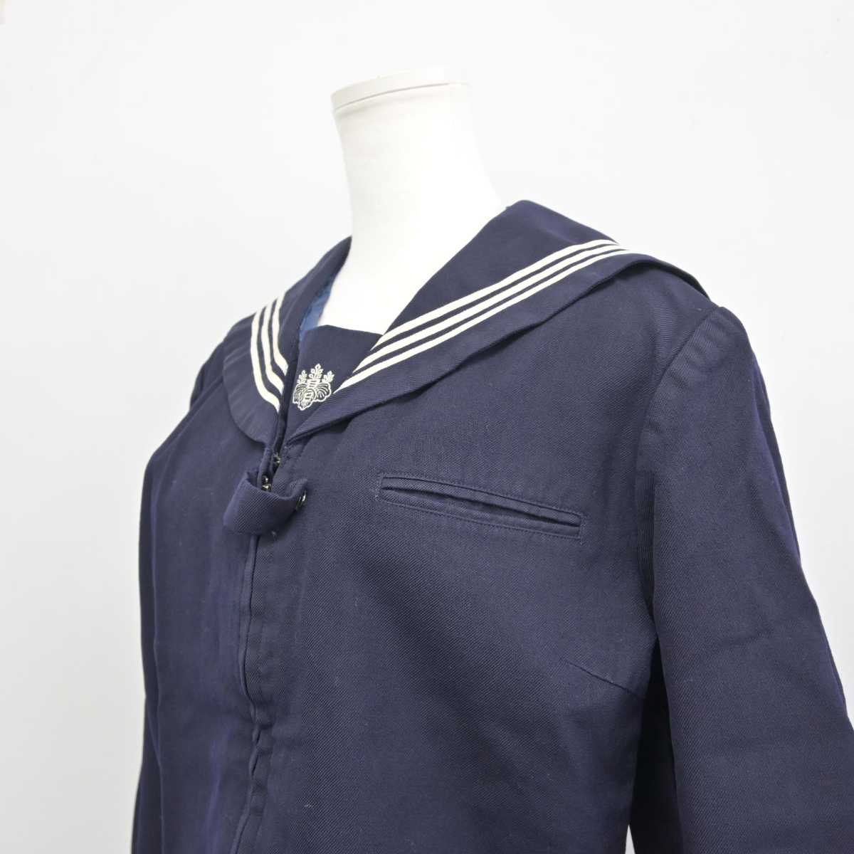 【中古】東京都 目白研心高等学校 女子制服 4点 (ブレザー・セーラー服・スカート) sf044907