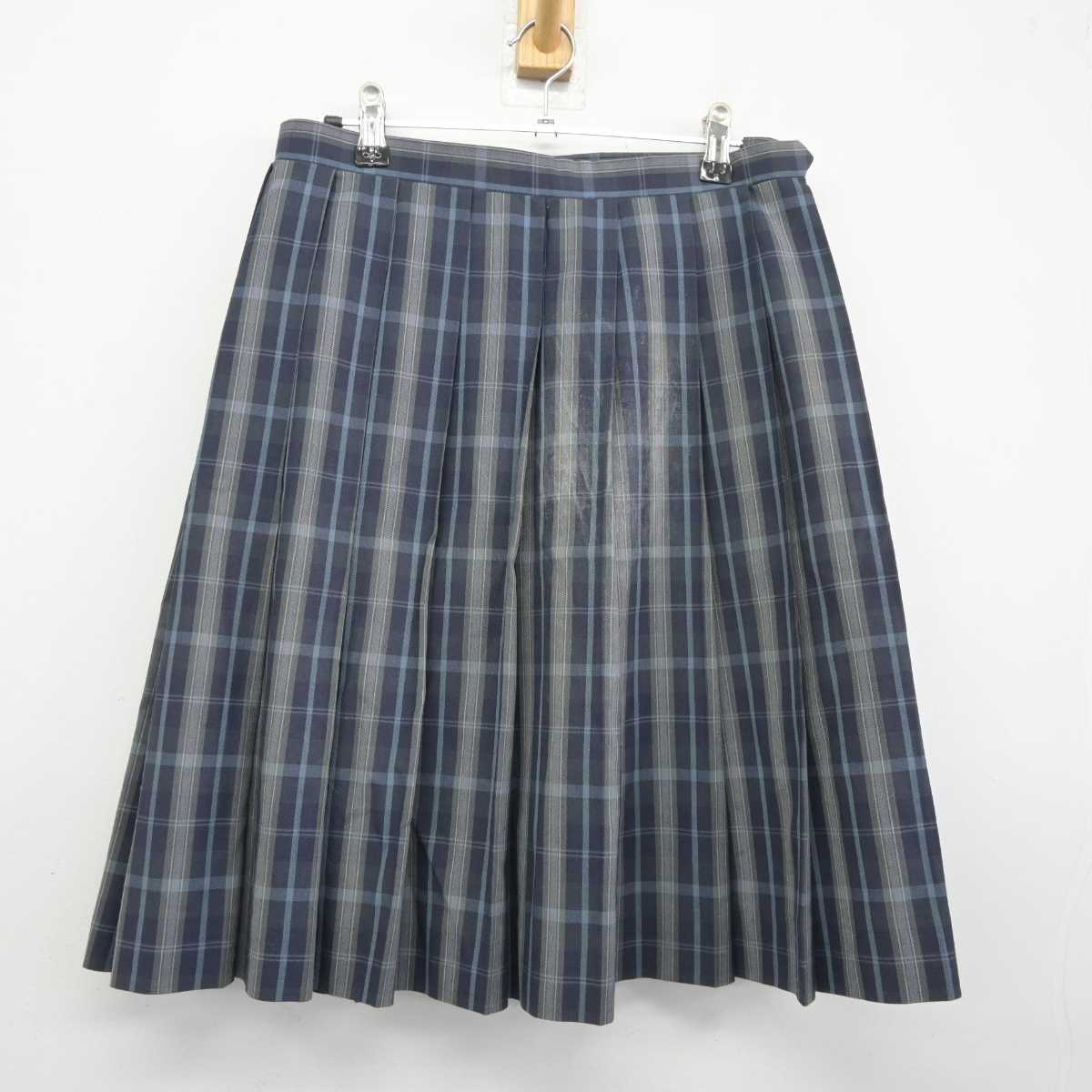 【中古】東京都 明豊中学校 女子制服 2点 (ニットベスト・スカート) sf044911