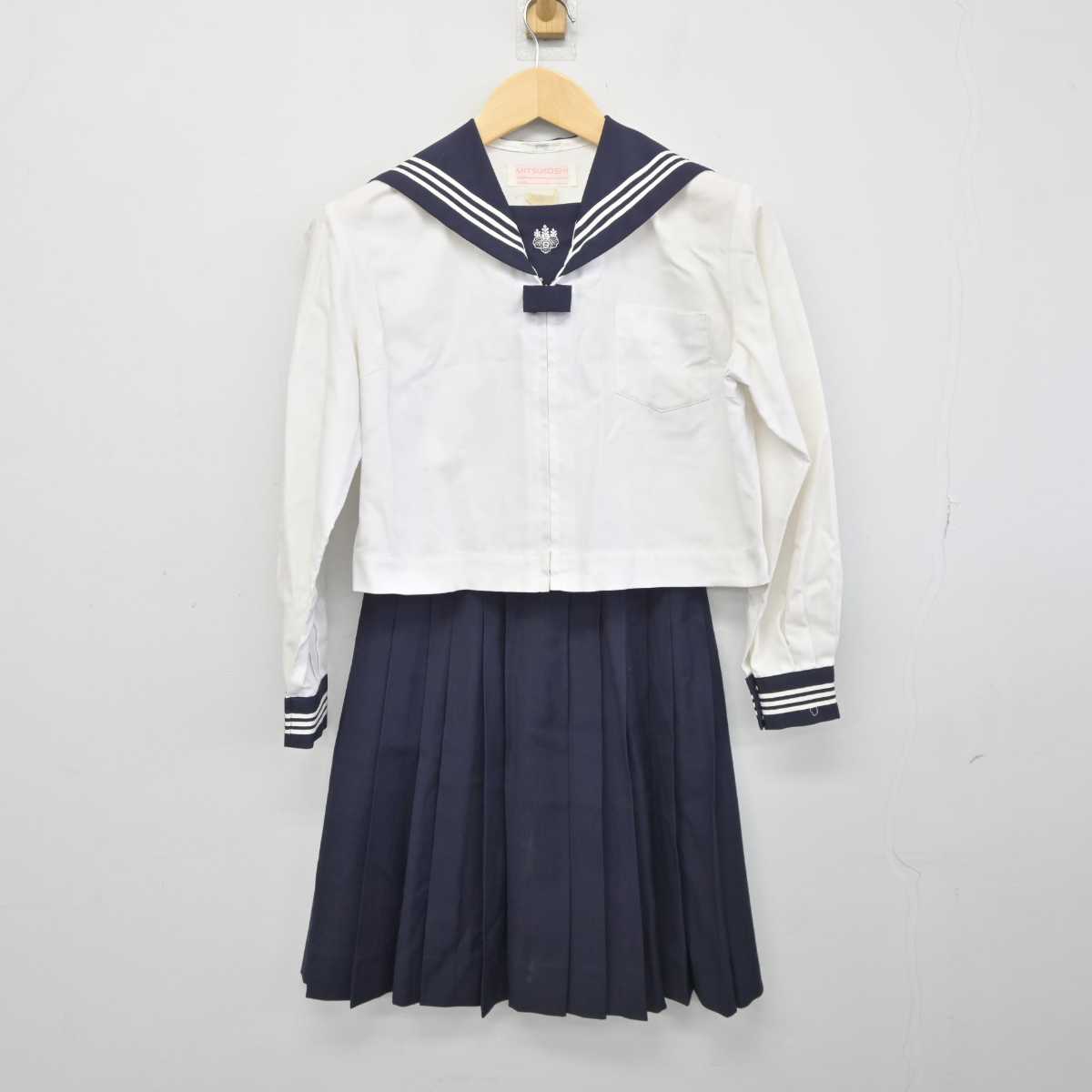 【中古】東京都 目白研心高等学校 女子制服 3点 (セーラー服・スカート) sf044920