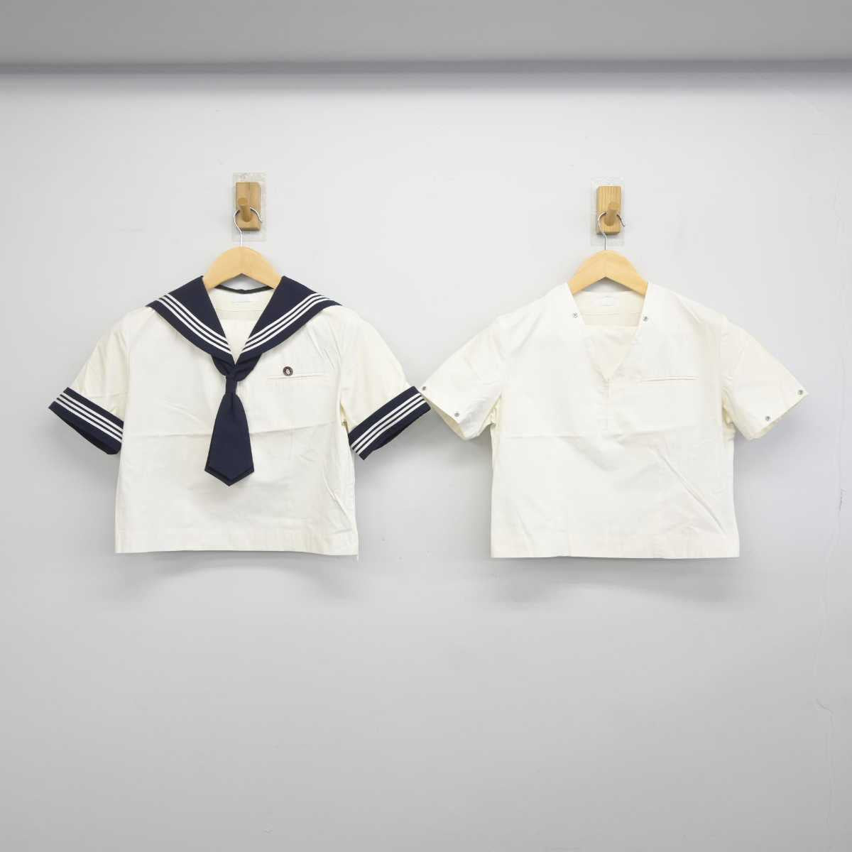 【中古】千葉県 和洋国府台女子中学校 女子制服 4点 (セーラー服) sf044922