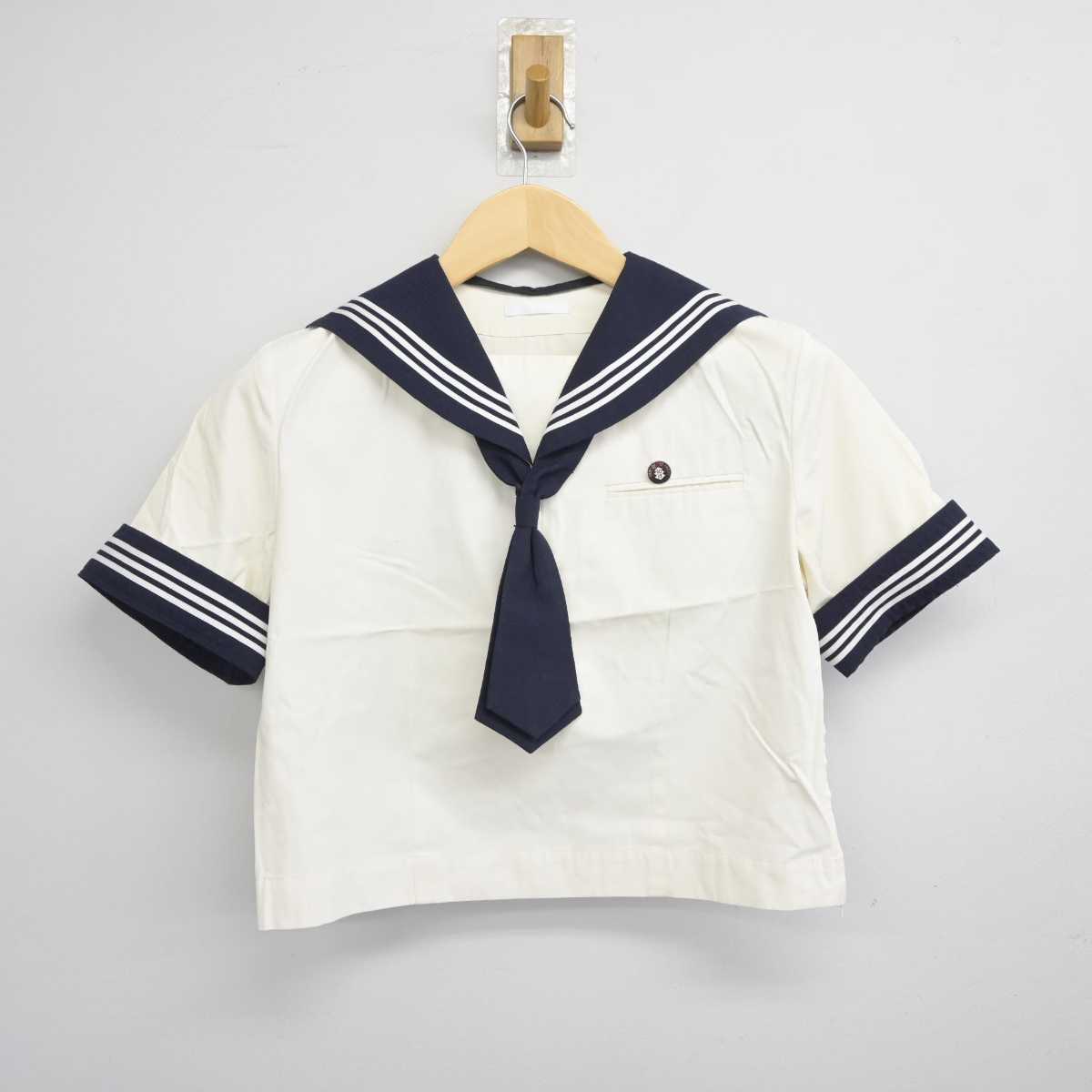 【中古】千葉県 和洋国府台女子中学校 女子制服 4点 (セーラー服) sf044922