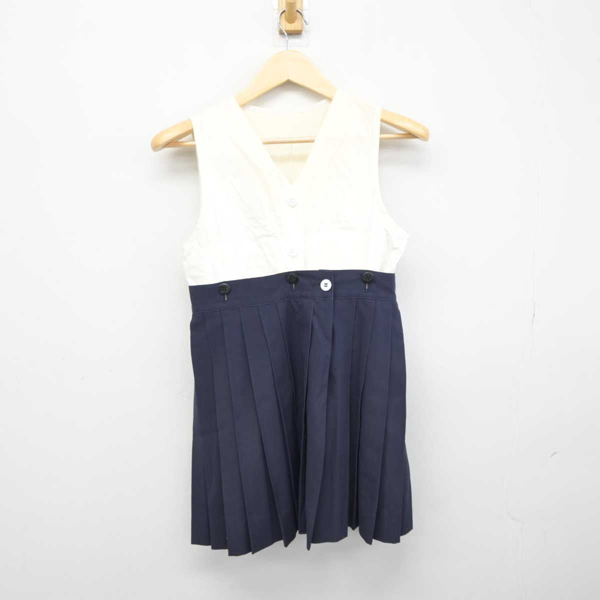 【中古】千葉県 和洋国府台女子高等学校 女子制服 4点 (ニット・セーラー服・スカート) sf044925