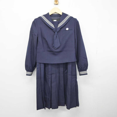 【中古】千葉県 和洋国府台女子高等学校 女子制服 4点 (セーラー服・スカート) sf044927