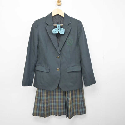 【中古】静岡県 富士宮北高等学校 女子制服 4点 (ブレザー・ニット・スカート) sf044947