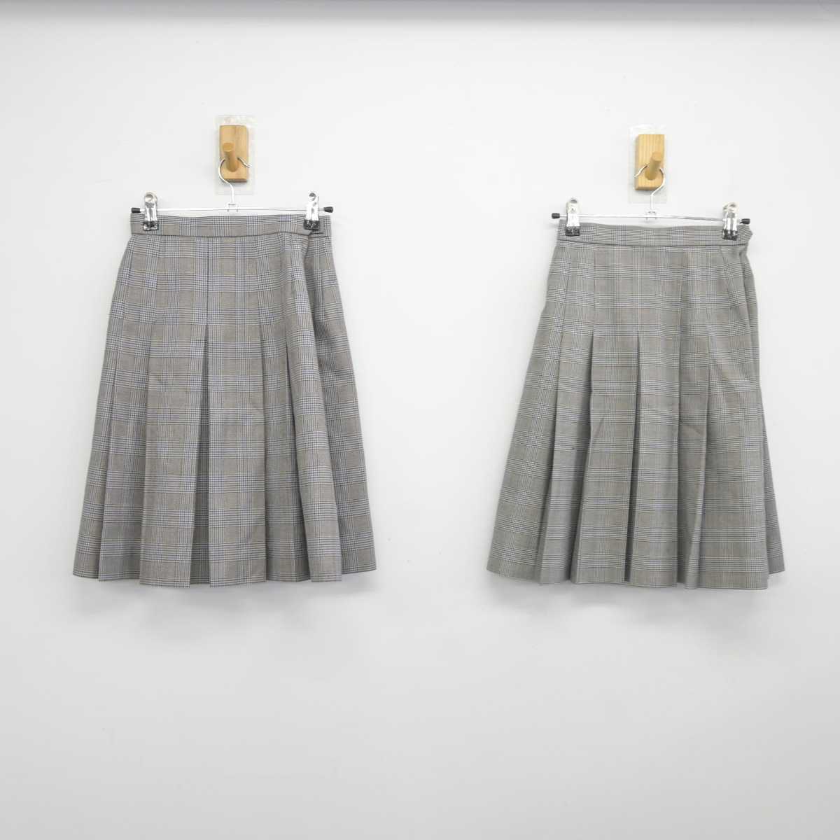 【中古】京都府 大宅中学校 女子制服 2点 (スカート) sf044948