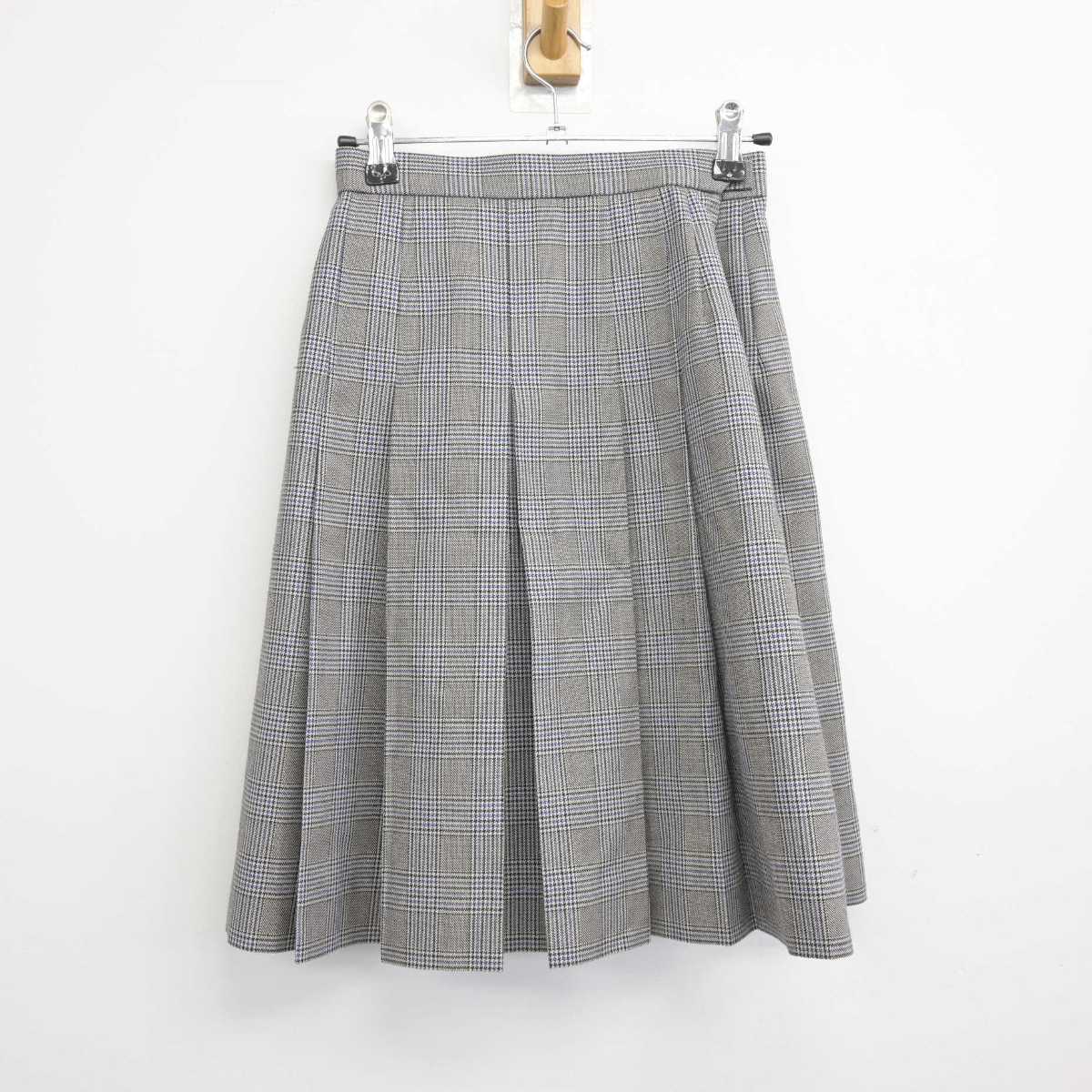 【中古】京都府 大宅中学校 女子制服 2点 (スカート) sf044948