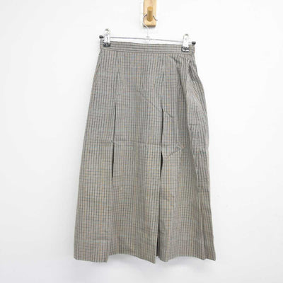 【中古】長崎県 長崎商業高等学校 女子制服 4点 (ニットベスト・シャツ・スカート) sf044956