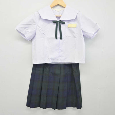 【中古】長崎県 鳴北中学校 女子制服 3点 (セーラー服・スカート) sf044959