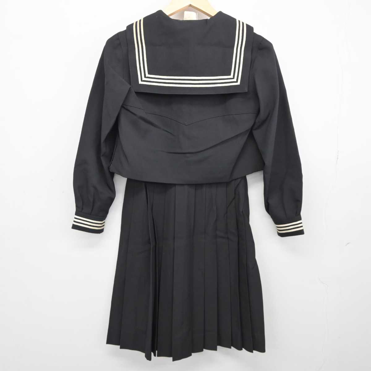 【中古】東京都 山崎学園富士見中学校 女子制服 3点 (セーラー服・スカート) sf044962