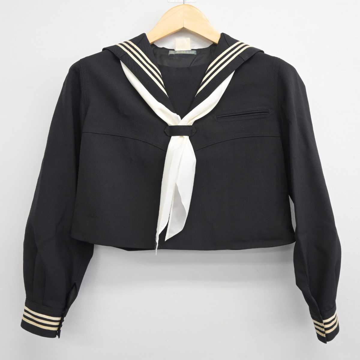 【中古】東京都 山崎学園富士見中学校 女子制服 3点 (セーラー服・スカート) sf044962