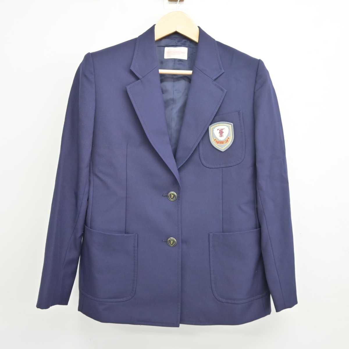 【中古】東京都 山崎学園富士見高等学校 女子制服 4点 (ブレザー・スカート) sf044964