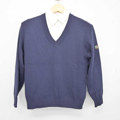 【中古】東京都 実践学園高等学校 女子制服 2点 (ニット・シャツ) sf044970