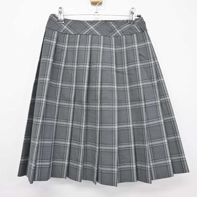 【中古】東京都 実践学園高等学校 女子制服 3点 (ニットベスト・シャツ・スカート) sf044971