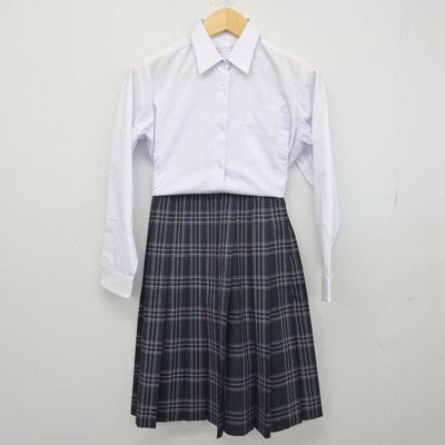 【中古】東京都 中野区立第二中学校 女子制服 2点 (シャツ・スカート) sf044979