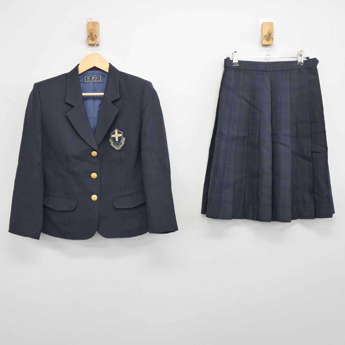 【中古】宮崎県 延岡工業高等学校 女子制服 3点 (ブレザー・スカート) sf044982