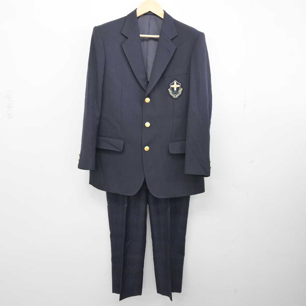 【中古】宮崎県 延岡工業高等学校 男子制服 3点 (ブレザー・ズボン・ズボン) sf044984