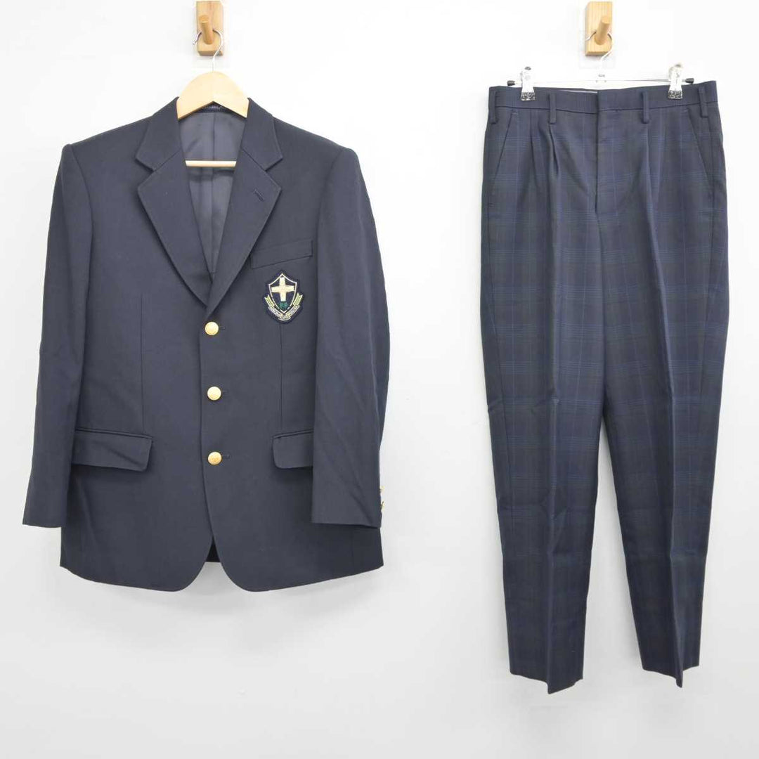 【中古】宮崎県 延岡工業高等学校 男子制服 3点 (ブレザー・ズボン・ズボン) sf044984